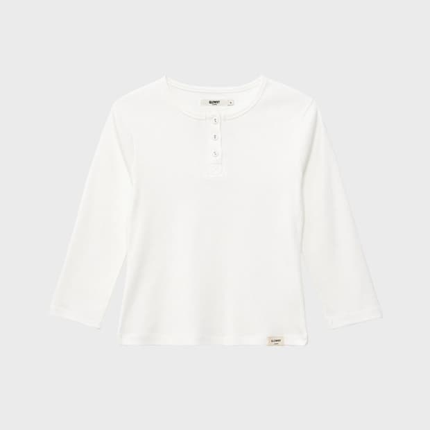 글로니 3/4 BUTTON FLY TEE (3 colors)