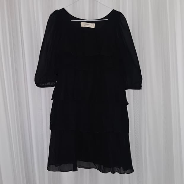 빔즈 캉캉 쉬폰 블랙 빈티지 원피스 니혼진 공겜여주 히메갸루