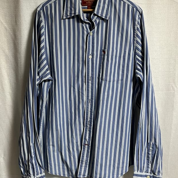공용 아베크롬비 스트라이프 셔츠 남방 XXL