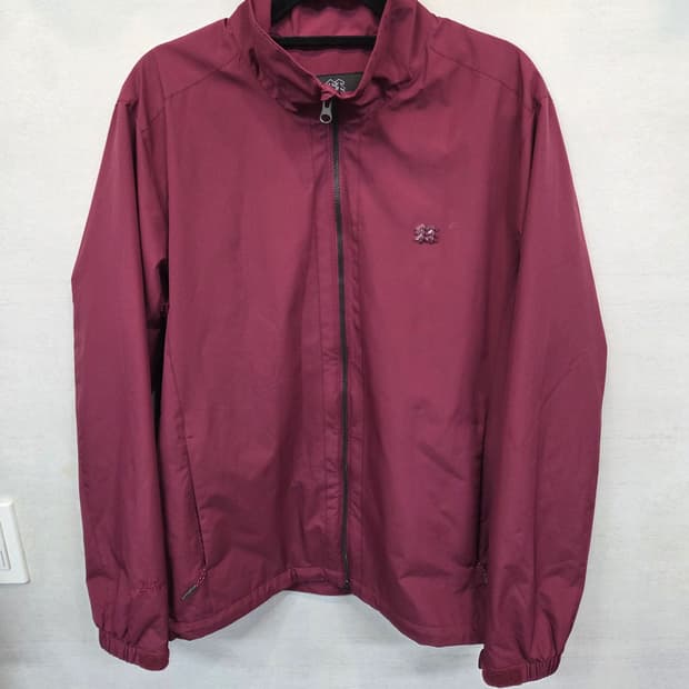 코오롱스포츠 스탠드넥 고어텍스 윈드스토퍼 자켓 L 버건디