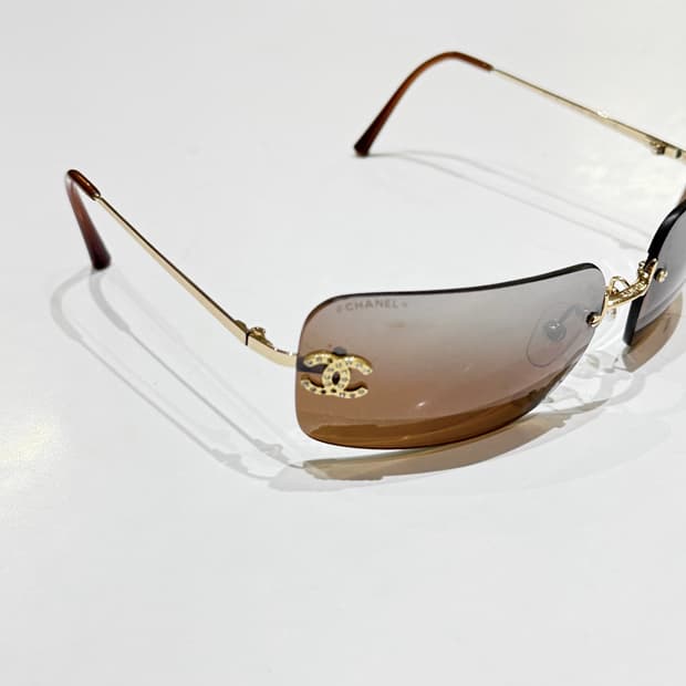 00‘s 샤넬 4017-D 빈티지 무테 선글라스