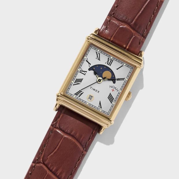 타이맥스 x 노아 문 페이즈 워치 브라운 골드