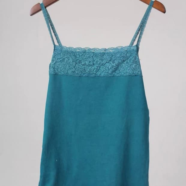vintage emerald blue sleeveless