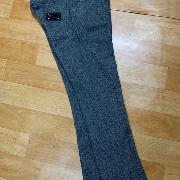 돌체앤가바나 12 골드라인 트라우저(버진 울/레더-디테일)48 사이즈