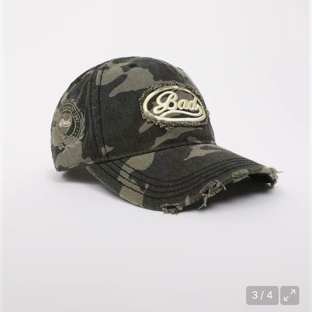 배드블러드 카모 볼캡