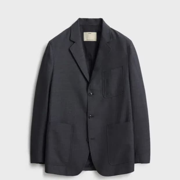 [2]포터리(POTTERY) 울 스포츠 자켓/팬츠 셋업 다크그레이