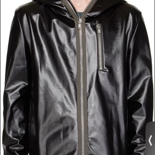 릭오웬스 김프 러버 자켓 48사이즈