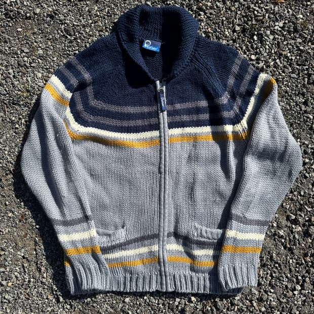 빈티지 펜필드 숄카라 집업 가디건 코위찬