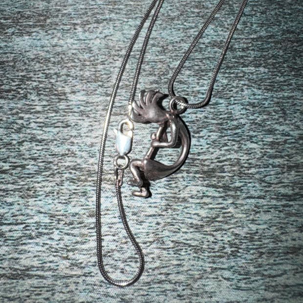 [vtg] 네이티브 아메리칸 나바호 코코펠리 목걸이