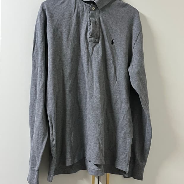 폴로 긴팔 카라티셔츠 M 그레이 GREY