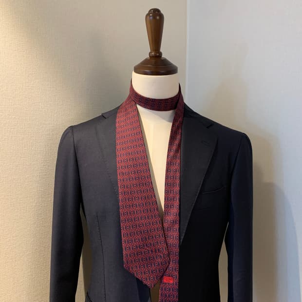 셀린느(CELINE) 심플로고 기하학적패턴 명품넥타이 A+등급 8.9cm