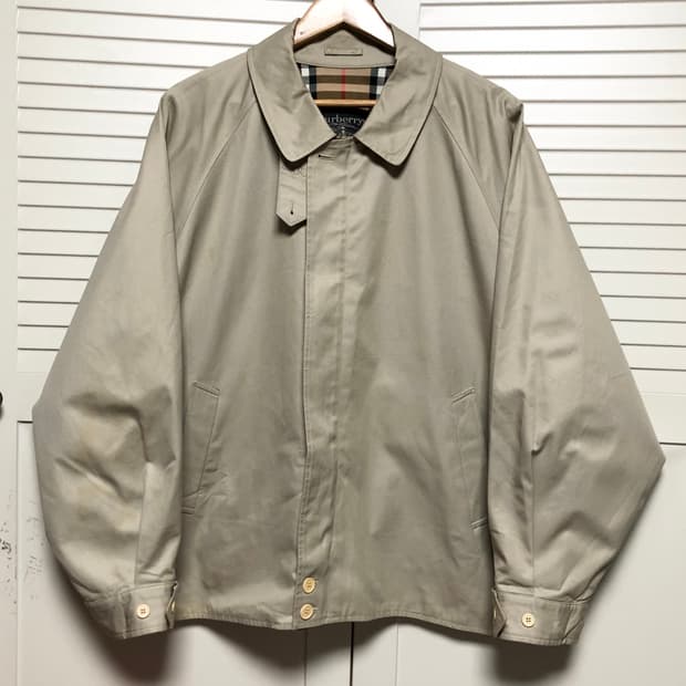 버버리 스윙톱 자켓 노바체크 남성용 블루종