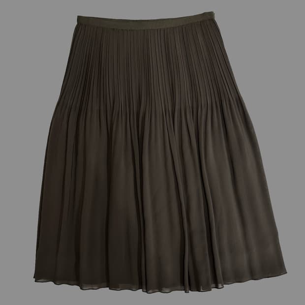 랑방 스모킹 플리츠 스커트