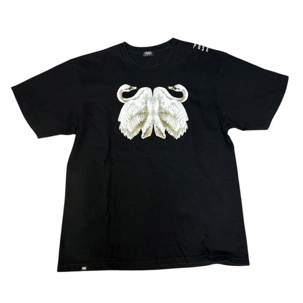 파메오 포즈 PAMEO POSE 스완 백조 프린팅 티셔츠 OS