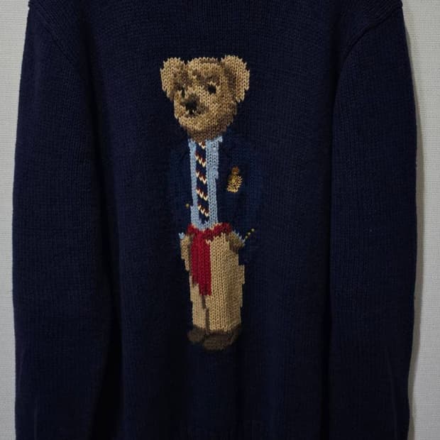 정품 폴로 랄프로렌 곰돌이 니트 100 / L