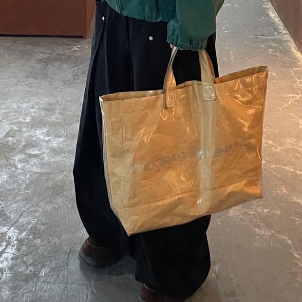 꼼데가르송 PVC 페이퍼 쇼퍼백 H1600