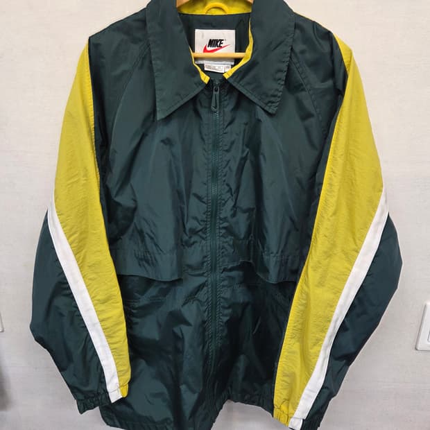 나이키 올드스쿨 빈티지 빅스우시 바람막이 카라 트랙자켓 xl xxl