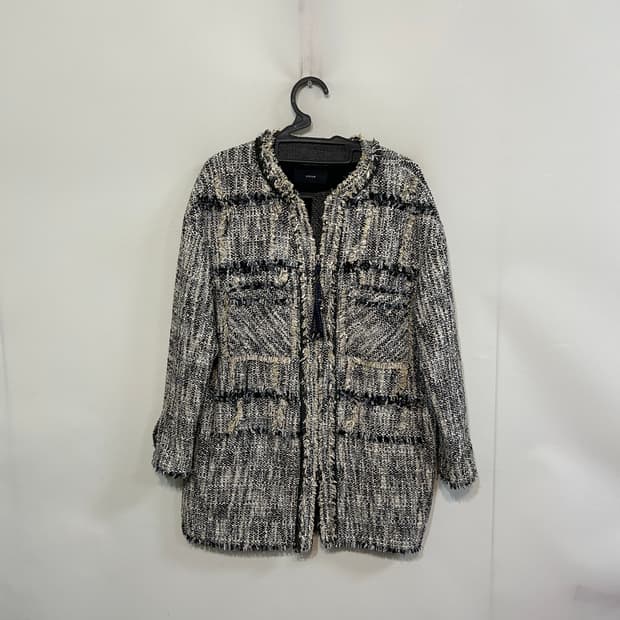 한섬 시스템 트위드 코트 66