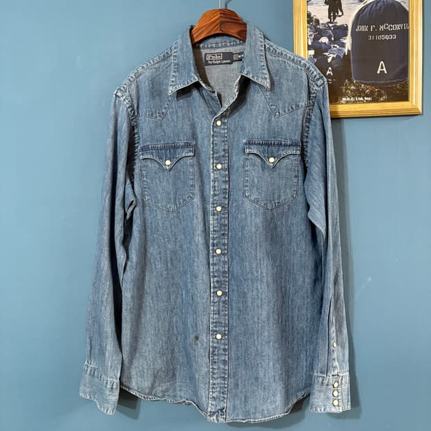 90‘s Polo Ralph Lauren Denim Western Shi