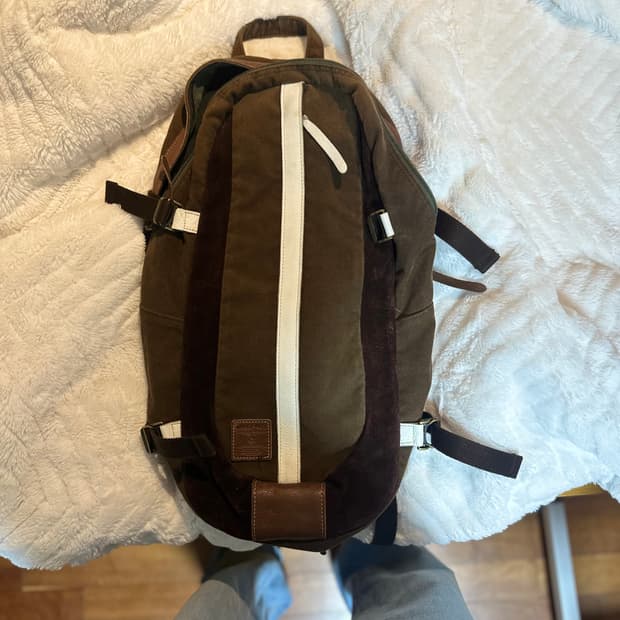 빈티지 브라운 백팩