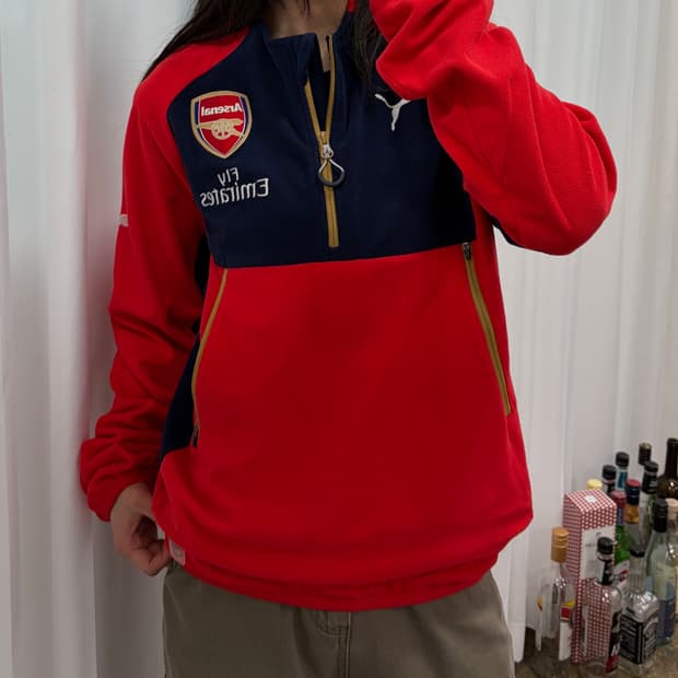 [S-M]푸마 아스널 15-16 트레이닝 플리스 드릴탑