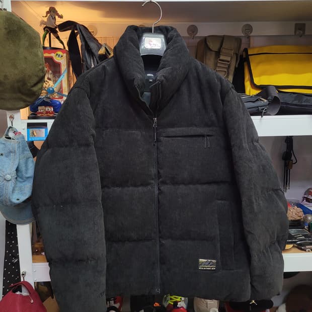 NEPA 네파 코듀로이 블랙 패딩 점퍼 오리털