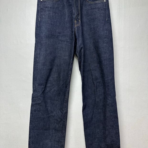 우드비 5p 루즈테이퍼드 데님팬츠