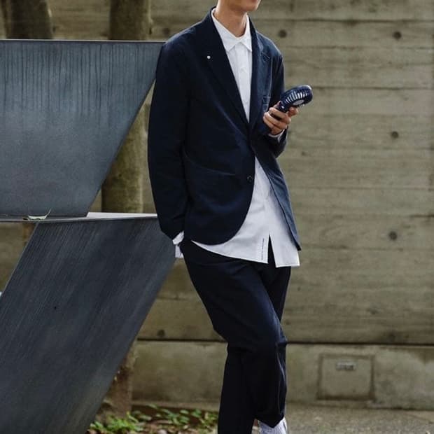 나나미카 BREATH TUNE 다크 네이비 셋업