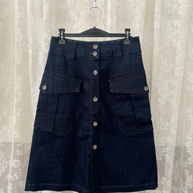 40) 마시모두띠 데님 카고 스커트
