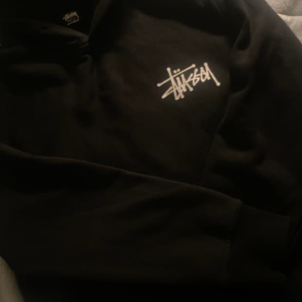 스투스 2023 후드티 라지 L 블랙