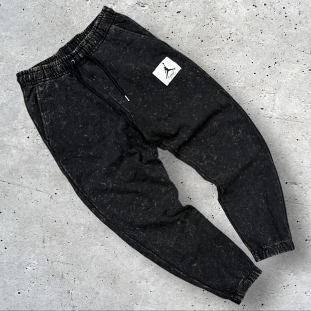 [M] 조던 에센셜 플라이트 워시드 블랙 조거팬츠 C398