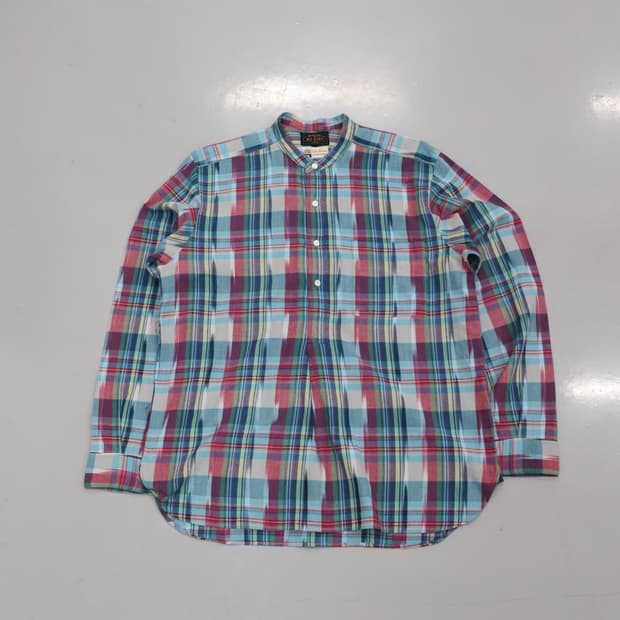 BEAMS India Madras Pullover Shirt