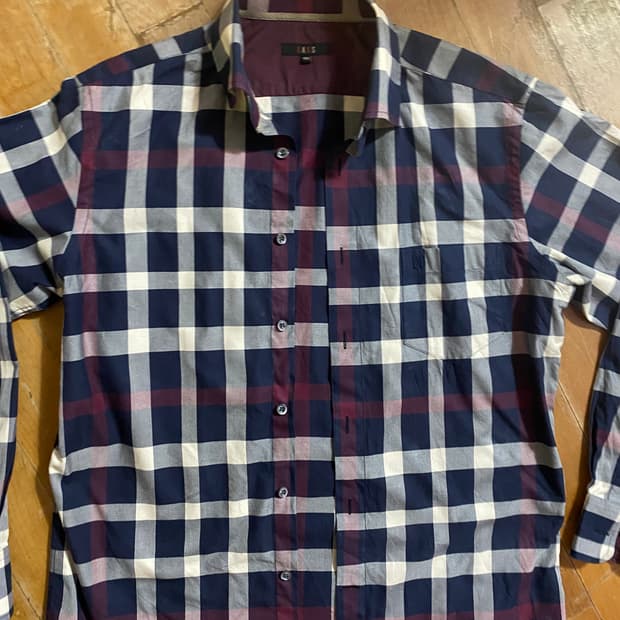 닥스 간절기 체크 남방 100