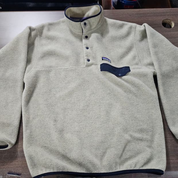 타고니아 신칠라 스냅티 플리스 풀오버 오트밀 헤더M