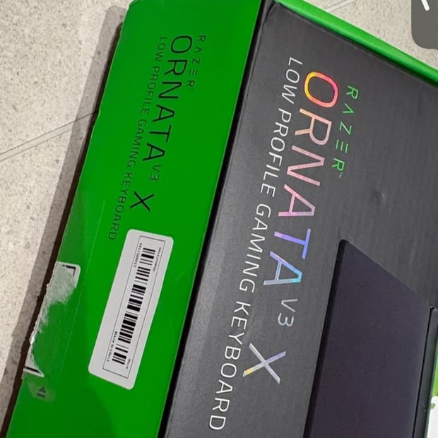 미사용 정품/ 레이저 Ornata V3 X 로우프로파일 게이밍 키보드