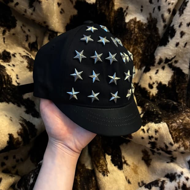[Metallic Star Stud Cap] 별 스터드 캡모자