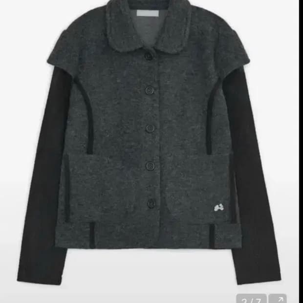 허그유어스킨 라운드 카라 니트 자켓 블랙