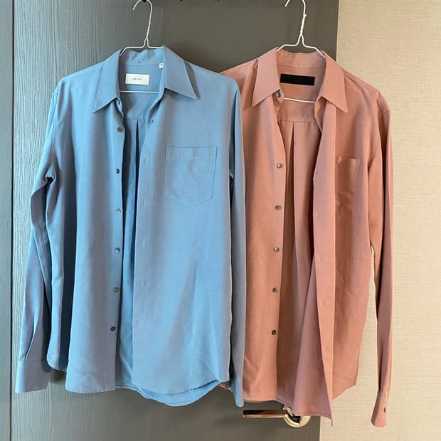 VUIEL 남방 핑크/블루 셔츠 2개