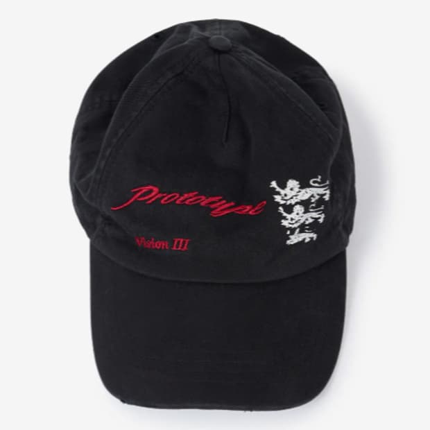 [L] ETCE LION BALL CAP (BLACK)