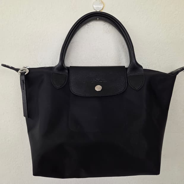 롱샴 르플리아쥬 블랙 토트백 M
