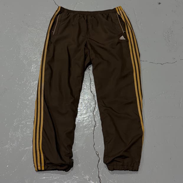 아디다스(adidas) 빈티지 브라운 옐로우 트랙 팬츠