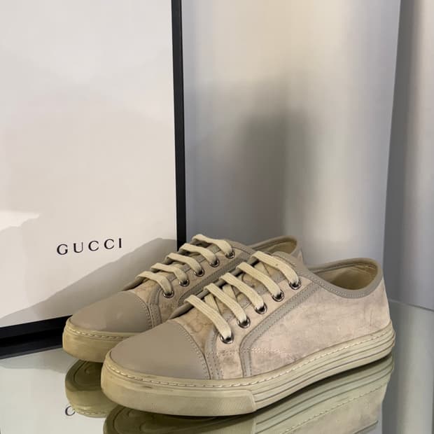 (36) 구찌 캔버스 GG 스니커즈