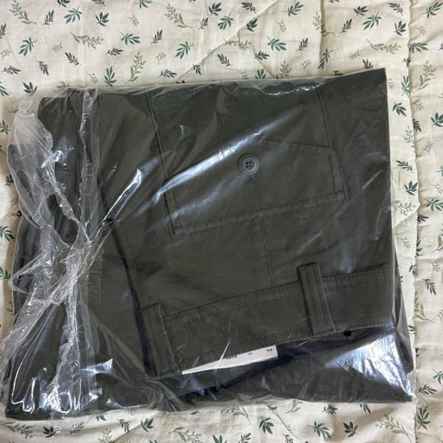 [L]유니클로 저지배럴레그 팬츠 올리브 새상품