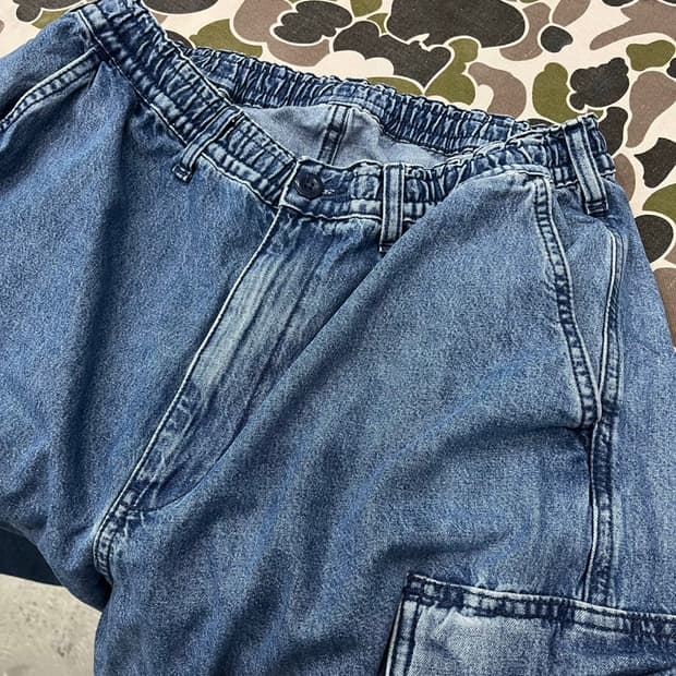 GU 데님 카고 벌룬팬츠 M