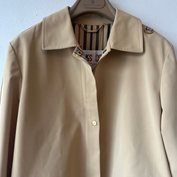 닥스 여성 베이지 블루종점퍼 간절기점퍼