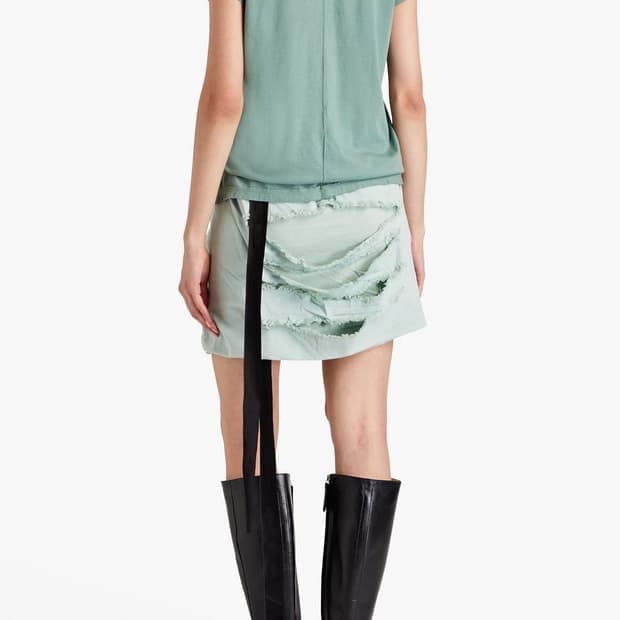 릭오웬스 디스트로이드 데님 스커트