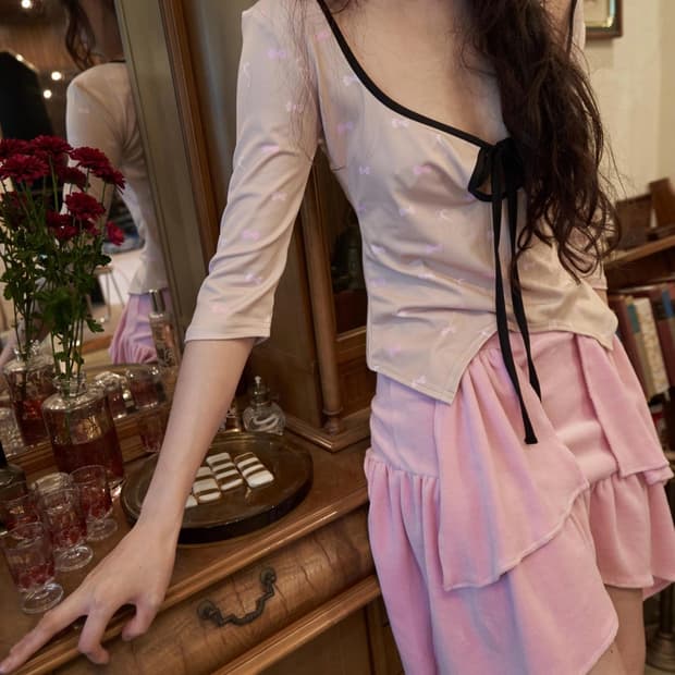 Kana J candy printing strap top