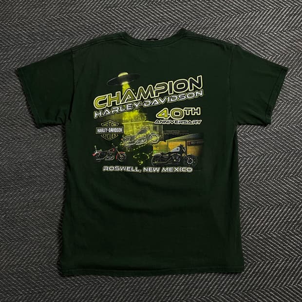 할리데이비슨 USA 오리지널 로스웰 뉴멕시코 반팔 티셔츠o 4658
