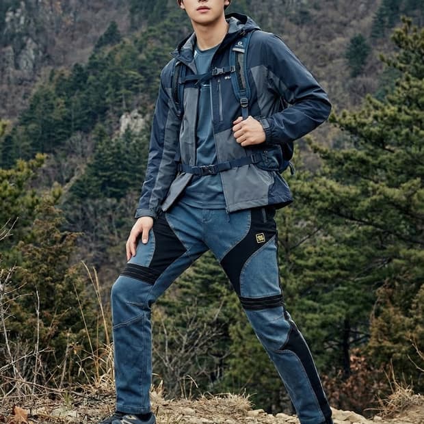 코오롱스포츠 안감기모 등산 바지_XL