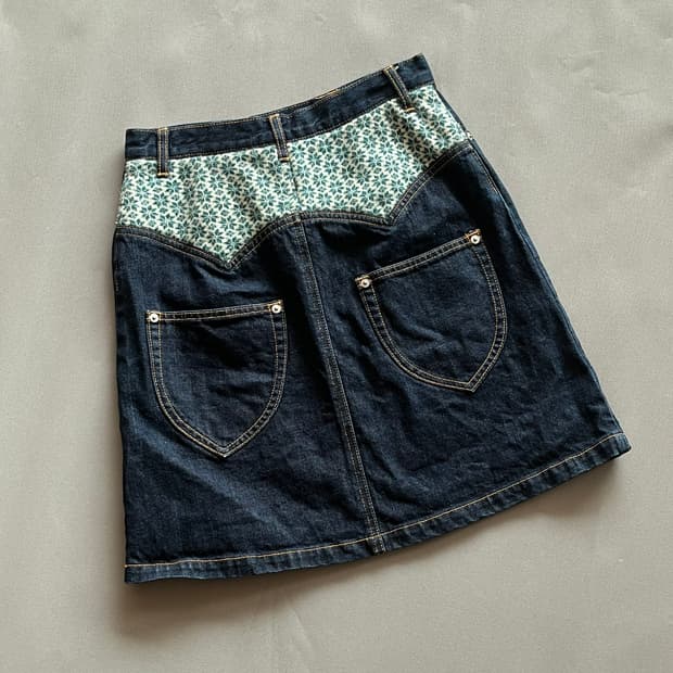 스나오 쿠와하라 데님 스커트